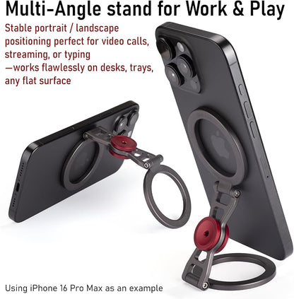 Magnetic Phone Stand with Fidget Spinner | Double Side Holder Ring - Image 3