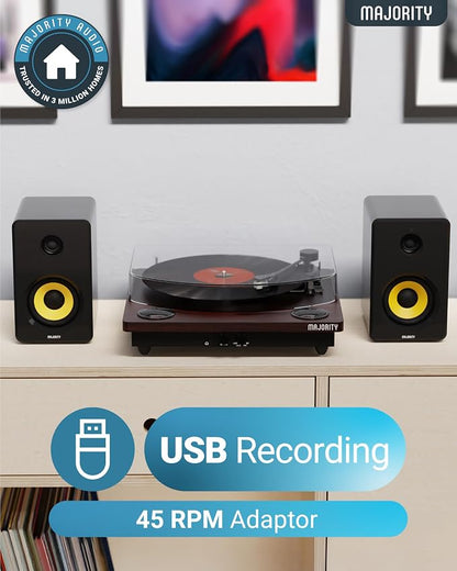 Vinyl Record Player with Bluetooth 5.3 in & Out | Record Player with Speakers & - Image 6