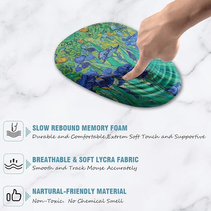 Ergonomic Mouse Pad Wrist Support, Floral Mouse Pad - Image 4