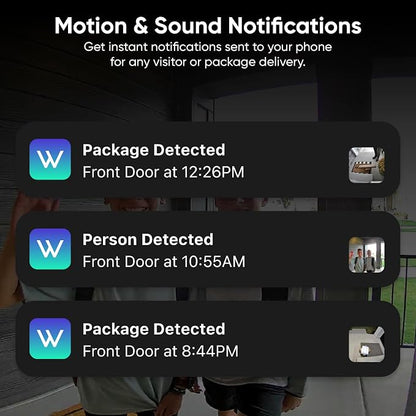 WYZE Wireless Duo Cam Video Doorbell, Battery Powered, 2K Full HD Video - Image 11