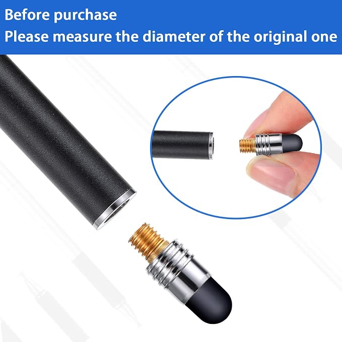 Zonon 30 Pieces Replacement Stylus Tips Conductive touch screen Pens Tips - Image 3