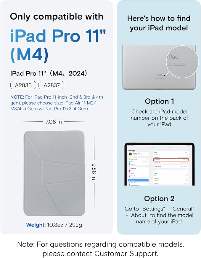 MOFT Dynamic Folio Case for iPad Pro 11 Inch 2024 5th Gen, Silm Magnetic Stand - Image 2