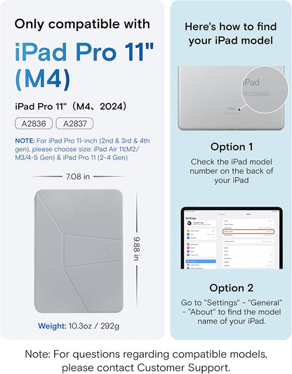 MOFT Dynamic Folio Case for iPad Pro 11 Inch 2024 5th Gen, Silm Magnetic Stand - Image 2