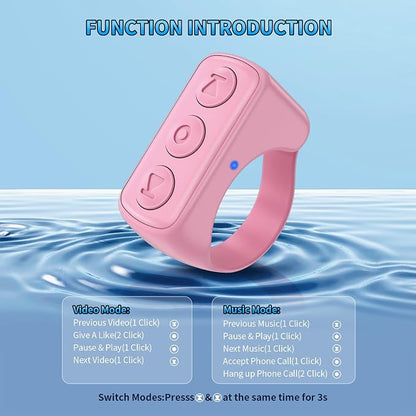 Fingertip Bluetooth Remote Control TIK TOK Wireless Page Turner TYUOBOX Camera - Image 2