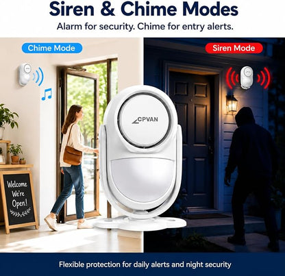 CPVAN 125dB Motion Sensor Alarm, Wireless Indoor PIR Motion Detector - Image 7