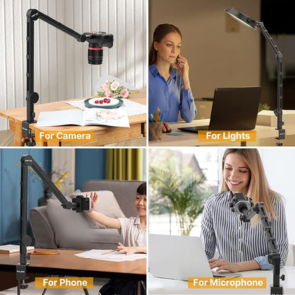 PICTRON VIJIM LS25 Camera Desk Mount, Flexible Overhead Webcam Stand - Image 6