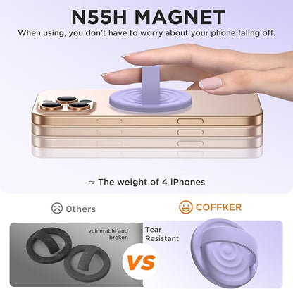 Magnetic Phone Ring Grip Holder, Silicone Finger Loop Grip, Compatible - Image 5
