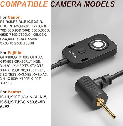 RS-60E3/RR100 for Canon/Fuji Remote Camera Cable Small Shutter Release Control - Image 7