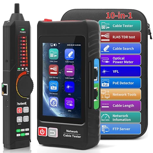 Multifunction Network Caber Tester, UTP Ethernet Cable Tester, Cable Tracer by Rsrteng