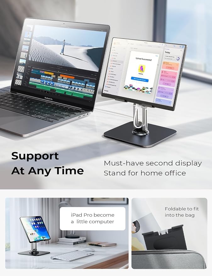 LISEN for iPad Stand Holder Adjustable Tablet Stand for Desk, 2025 for iPad - Image 4
