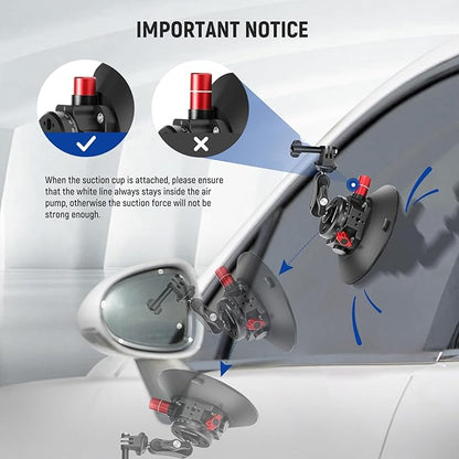 NEEWER 6" Suction Cup Camera Mount Compatible - Image 6