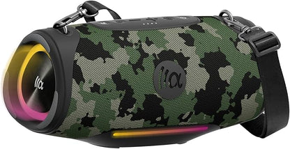 Portable Bluetooth Speaker 80W RMS, 120W Peak Loud Subwoofer Wireless Stereo by Tazata