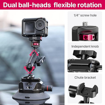 ULANZI SC-02 Suction Mount 4.5'', Magic Arm Bracket - Image 5