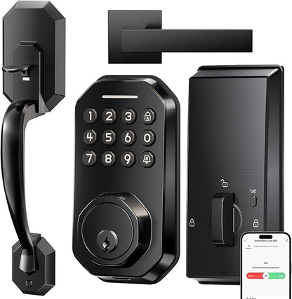 Ulecoce WiFi Smart Door Lock for Front Door, Keyless Entry Door Lock by Ulecoce