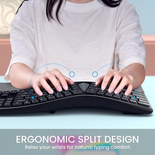 Wireless Ergonomic Keyboard, Split Keyboard - Image 2