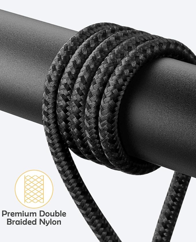 USB C to Lightning Cable iPhone Charger Fast Charging 2Pack 10FT Long Nylon 90 - Image 5