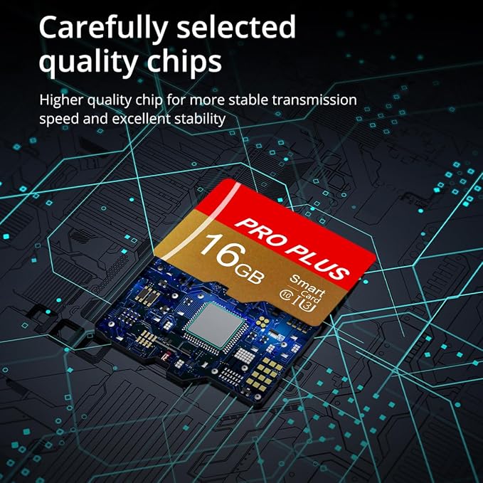 2 Pack TF Card 16GB with Adapter, High Speed Memory Card, UHS-I C10 A1 Memory - Image 3