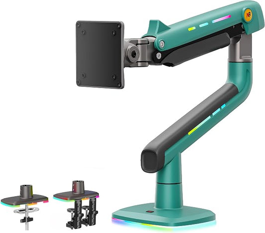 Gaming Monitor Arm for Flat/Ultrawide/Curved Monitors 32 to 60 inch, Heavy Duty by NBERGONOMIC