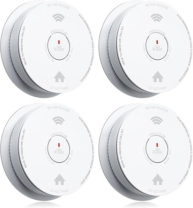 SITERWELL Smoke Detector Combo Smoke & Carbon Monoxide Alarm, 10-Year Battery by SITERWELL