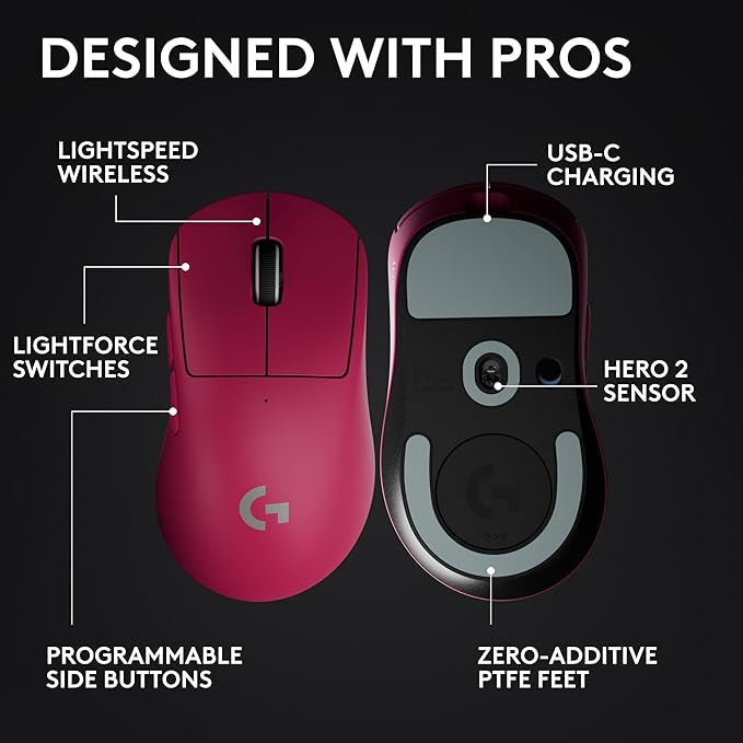 Logitech G PRO X Superlight 2 Wireless Gaming Mouse, 60g Pro-Grade - Image 6