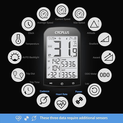 CYCPLUS GPS Wireless Bike Computer, Cycling Computer GPS - Image 4