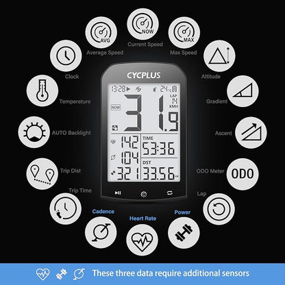 CYCPLUS GPS Wireless Bike Computer, Cycling Computer GPS - Image 4