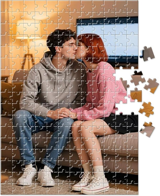 Custom Photo Puzzle – Personalized Jigsaw Puzzle 200/300/500/1000/1500 Pieces – by Unknown