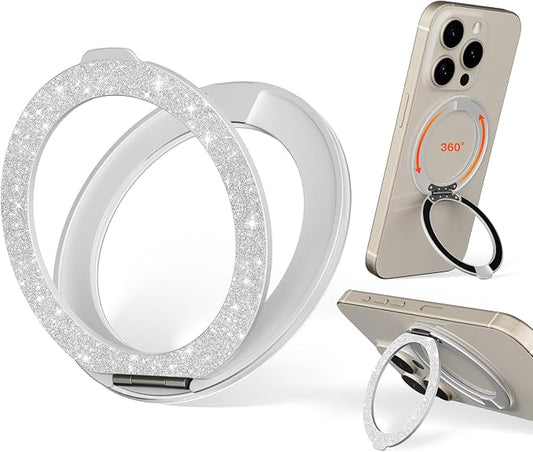 COOLQO Upgraded Magnetic Phone Ring Holder Stand, Super Magnet Cell Phone Grip by COOLQO