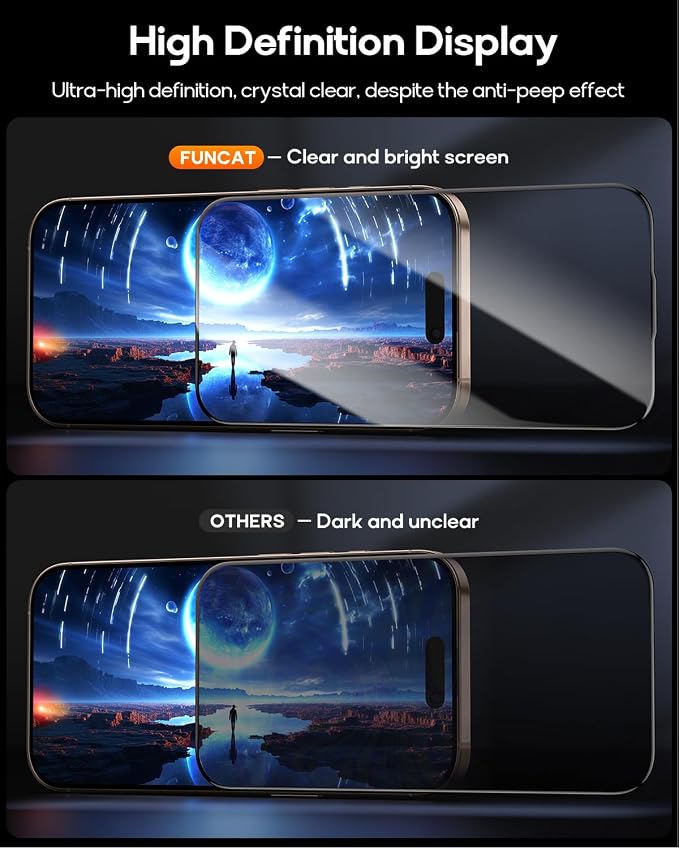 3 Pack for iPhone 14 Pro Max Tempered Glass Screen Protector, Dust Free CABIN - Image 7