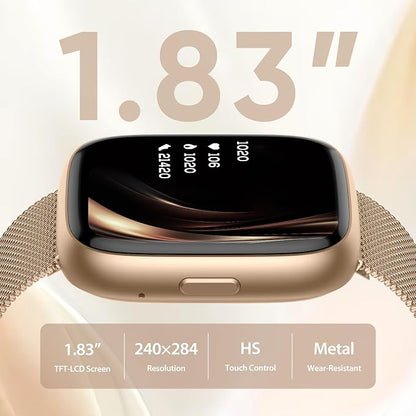 Smart Watch for Women with Alexa Built-in, 1.83" HD Touchscreen Fitness Tracker - Image 7