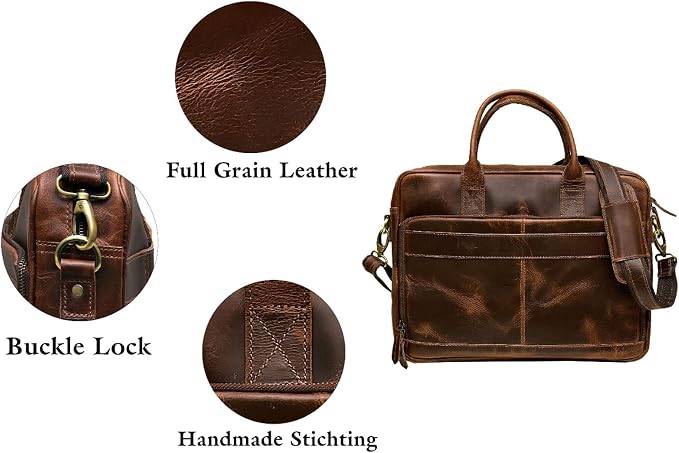 VC VINTAGE COUTURE Leather briefcase bag - Image 4