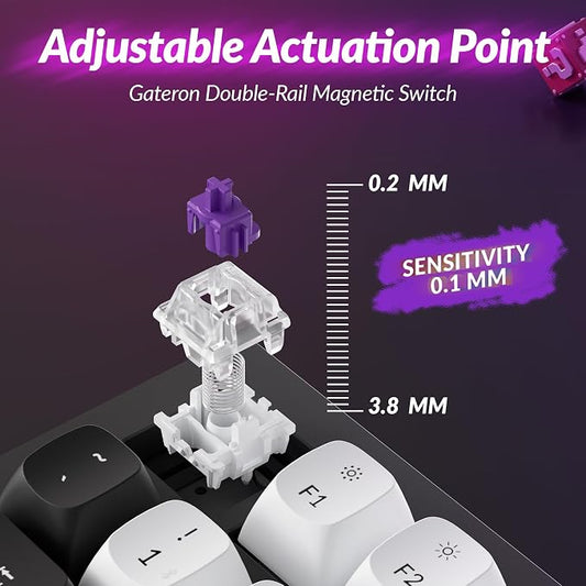 Keychron Q3 HE Wireless Custom Mechanical Keyboard, 2.4 GHz/Bluetooth/Wired QMK - Image 2