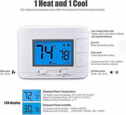 Aowel Non-Programmable Thermostats - Image 3