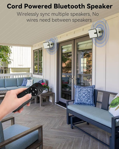 400W Outdoor Bluetooth Speakers, Wireless Sync Between Speakers, IPX5 Waterproof - Image 2