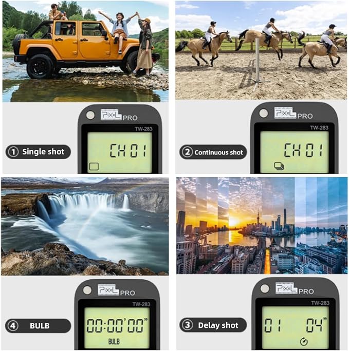 Pixel TW283-UC1 Wireless Remote Trigger Wireless Trigger Wire Trigger Timer - Image 4