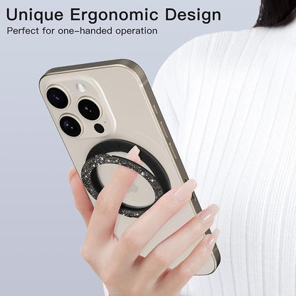COOLQO Upgraded Magnetic Phone Ring Holder Stand, Super Magnet Cell Phone Grip - Image 6