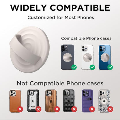 Magnetic Phone Ring Grip Holder, Silicone Finger Loop Grip, Compatible - Image 7