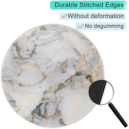 ITNRSIIET Round Mouse Pad with Stitched Edge Premium-Textured Waterproof - Image 5
