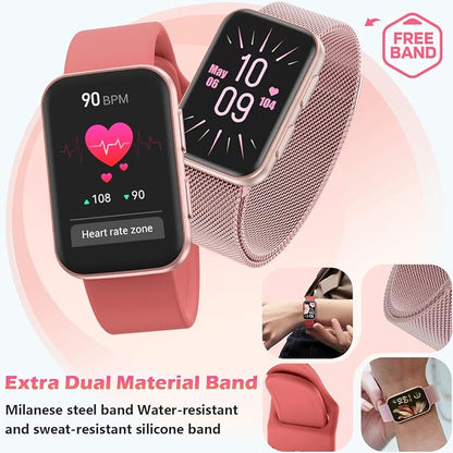 MorePro Health Fitness Tracker for Women Men, 24/7 Heart Rate Blood Pressure & - Image 2