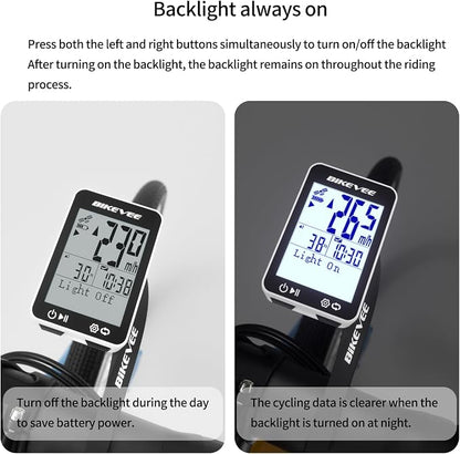 GPS Bike Computer Wireless Bicycle Speedometer Odometer 9 Languages Auto - Image 4