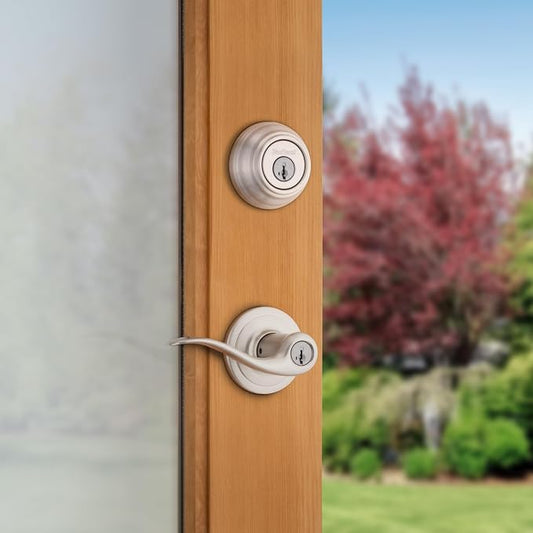 Kwikset 991 Tustin Entry Lever and Single Cylinder Deadbolt Combo Pack - Image 2