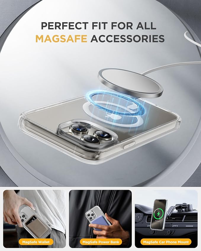 Miracase Magnetic for iPhone 15 Pro Max Case 6.7'' Full-Body Drop Proof Bumper - Image 5
