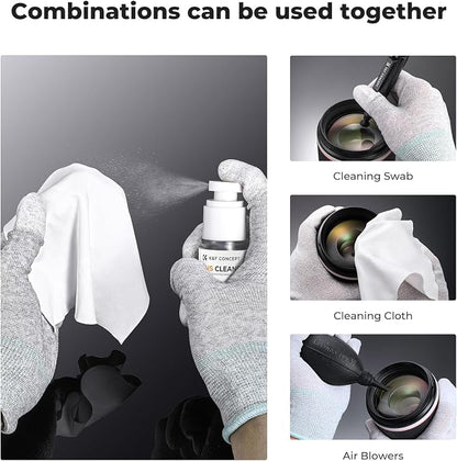 K&F CONCEPT Spray and Microfiber Lens Cleaner Care Kit, Non-Flammable Camera - Image 5