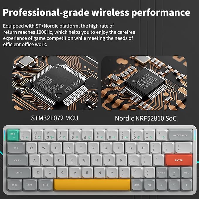 nuphy Air60 V2 Portable Wireless Keyboard 60% Low Profile Mechanical Keyboard - Image 4