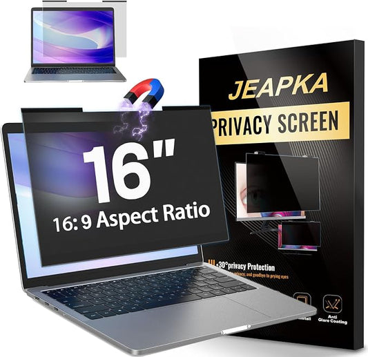 Magnetic Laptop Privacy Screen Filter 16 inch by JEAPKA