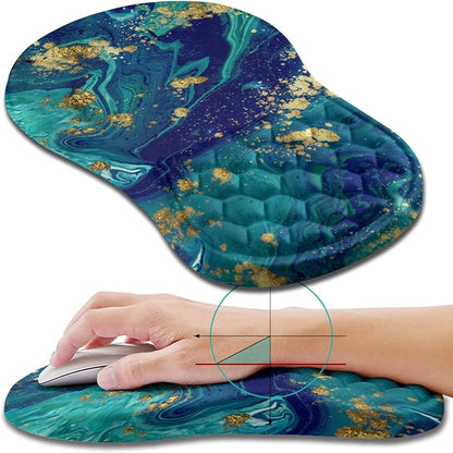 Hokafenle Ergonomic Mouse Pad Wrist Support, Wrist Rest Mousepad by Hokafenle