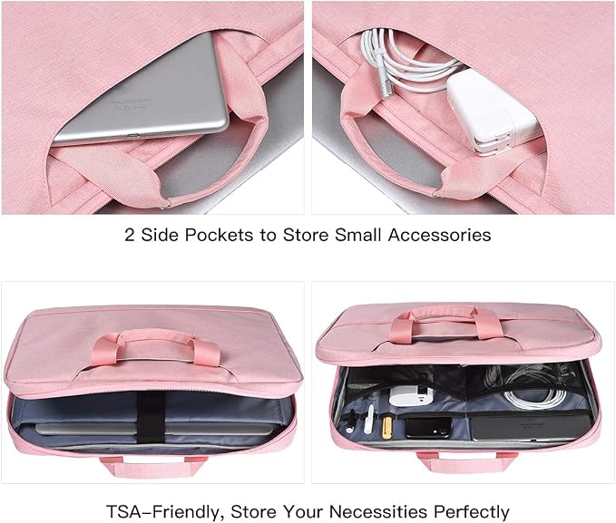 11.6-12.9 Inch Laptop Bag Sleeve Women Ladies TSA Travel Briefcase - Image 5