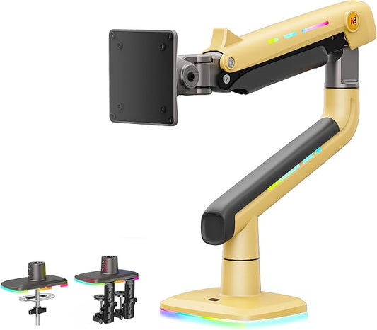 Gaming Monitor Arm for Flat/Ultrawide/Curved Monitors 32 to 60 inch, Heavy Duty by NBERGONOMIC