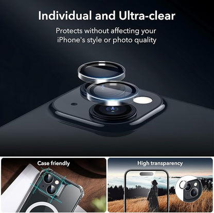 ESR 3+1 Pack for iPhone 15 Screen Protector, 3 Tempered-Glass Screen Protector - Image 5