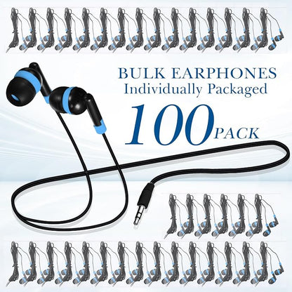Kanayu 100 Pack Wired Earbuds Bulk - Image 2